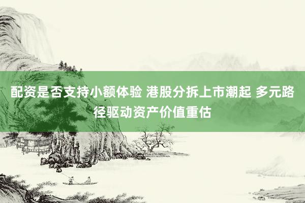 配资是否支持小额体验 港股分拆上市潮起 多元路径驱动资产价值重估